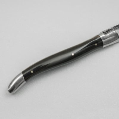 Laguiole en Aubrac Damascus Steakmes Hoorn 2 delig