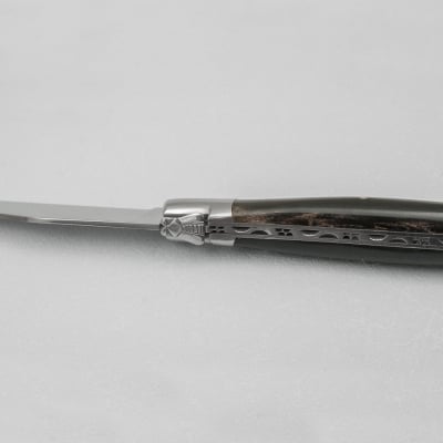 Laguiole en Aubrac Damascus Steakmes Hoorn 2 delig