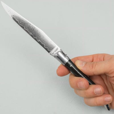 Laguiole en Aubrac Damascus Steakmes Hoorn 2 delig