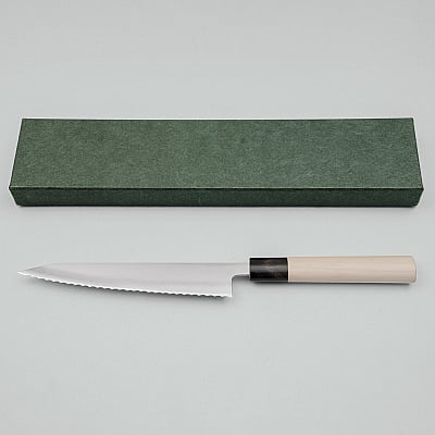 JNS Kaeru Kasumi SLD Serrated Petty 18 cm