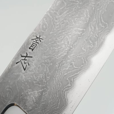 JNS Kokorozashi Tanaka Aogami 1 Damast Kasumi Gyuto 24.5 cm