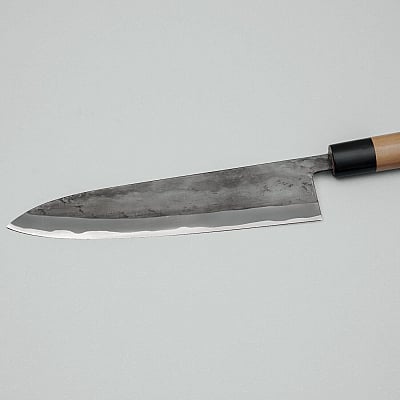 JNS Tanuki Shiro #2 Kurouchi Gyuto 24 cm