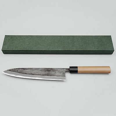 JNS Tanuki Shiro #2 Kurouchi Gyuto 24 cm