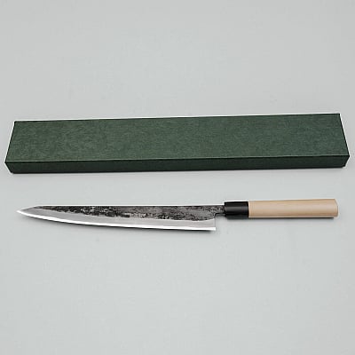 JNS Tanuki Shiro #2 Kurouchi Sujihiki 27 cm