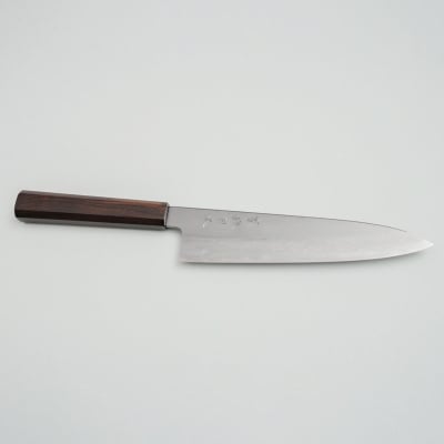 Kazoku x Nakagawa Satoshi Aogami #1 Damast Ebony Gyuto 21 cm