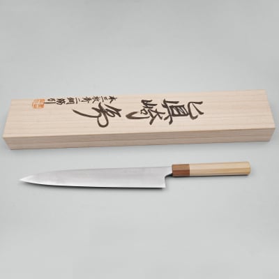 Naoki Mazaki Handforged Aogami #2 Sujihiki 27 cm