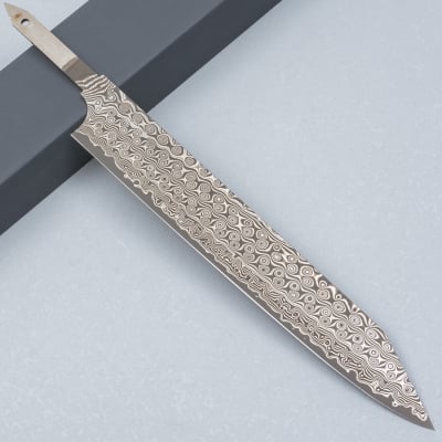Nigara SG2 Damast Kiritsuke Sujihiki 25.5 cm Lemmet