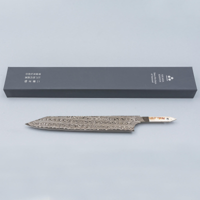 Nigara SG2 Damast Kiritsuke Sujihiki 25.5 cm Lemmet