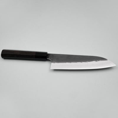 Nigara VG-XEOS Tsuchime Kurouchi Ebony Santoku 17 cm
