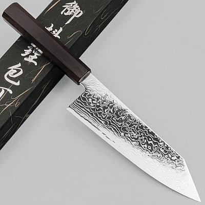 Hatsukokoro Ryuhyo SG2 Damast Ebony Bunka 18 cm