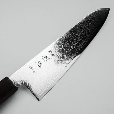 Hatsukokoro Ryuhyo SG2 Damast Ebony Gyuto 21 cm