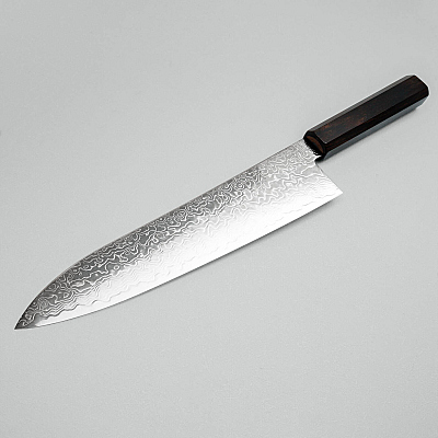 Hatsukokoro Ryuhyo SG2 Damast Ebony Gyuto 21 cm