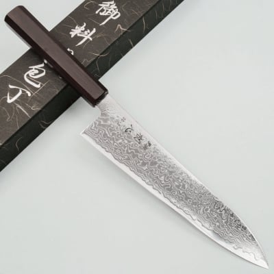 Hatsukokoro Ryuhyo SG2 Damast Ebony Gyuto 21 cm