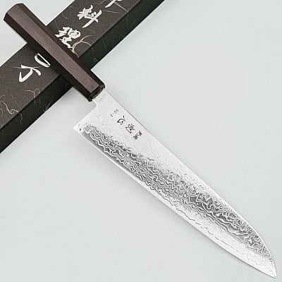 Hatsukokoro Ryuhyo SG2 Damast Ebony Gyuto 24 cm
