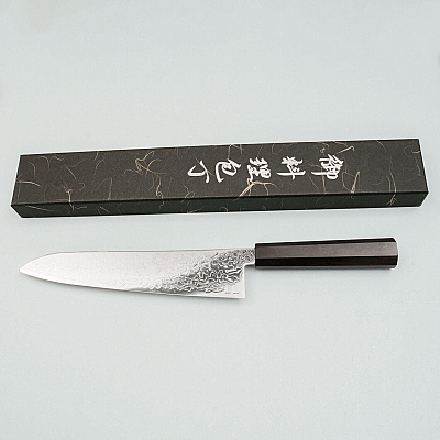 Hatsukokoro Ryuhyo SG2 Damast Ebony Gyuto 24 cm