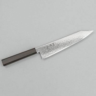 Hatsukokoro Ryuhyo SG2 Damast Ebony Kiritsuke Gyuto 21 cm
