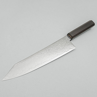 Hatsukokoro Ryuhyo SG2 Damast Ebony Kiritsuke Gyuto 21 cm