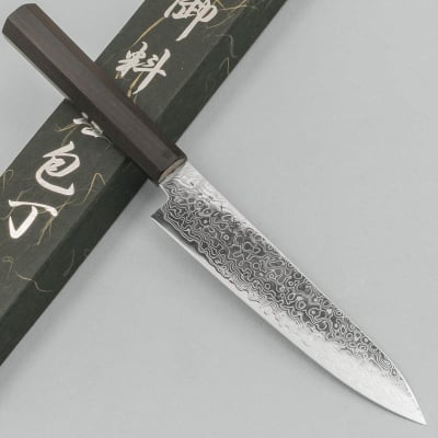 Hatsukokoro Ryuhyo SG2 Damast Ebony Petty 15 cm