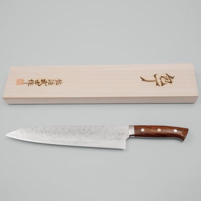 Takeshi Saji SG2 Diamond Damast Ironwood Gyuto 27 cm 