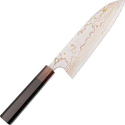 Takeshi Saji Rainbow Aogami Wa Ebony Hoorn Santoku