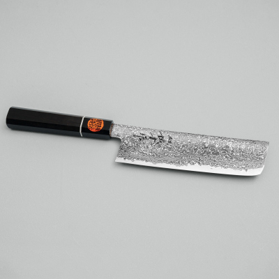 Shigeki Tanaka SG2 Damascus Nakiri Ebony 17 cm