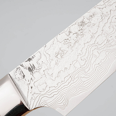 Takeshi Saji SG2 Diamond Damast Staghorn Petty 15 cm