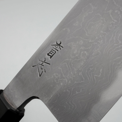 JNS Kokorozashi Tanaka Shirogami 1 Damast Kasumi Gyuto 24.5 cm