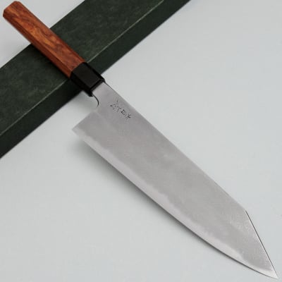 JNS Kokorozashi Tanaka Shirogami 1 Damast Kasumi Gyuto 24.5 cm