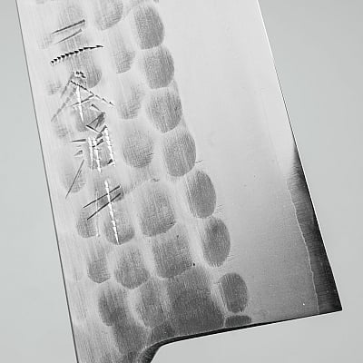 Wakui Shirogami #2 Tsuchime Migaki Santoku 16.5 cm