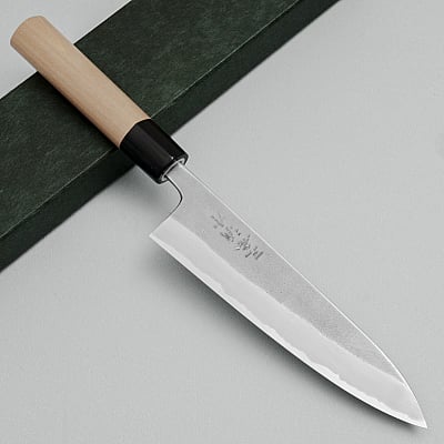 Wakui Shirogami #2 Kurouchi Gyuto 18 cm