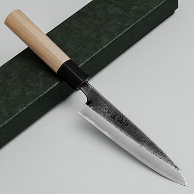 Wakui Shirogami #2 Kurouchi Petty 13.5 cm