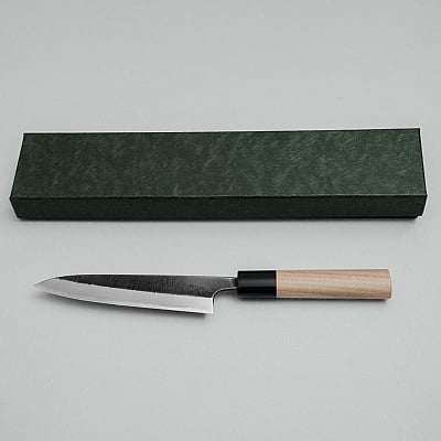 Wakui Shirogami #2 Kurouchi Petty 13.5 cm