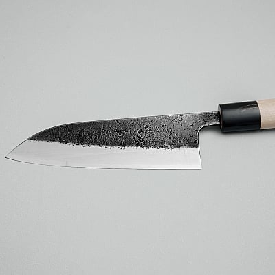 Wakui Shirogami #2 Kurouchi Santoku 16 cm