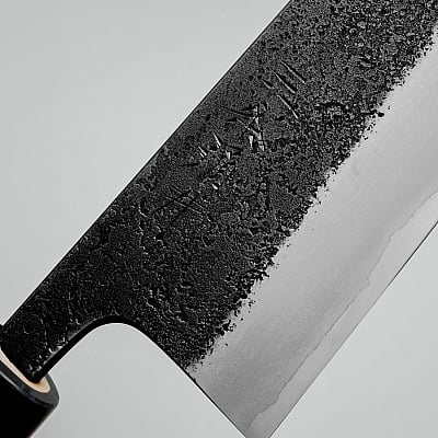 Wakui Shirogami #2 Kurouchi Santoku 16 cm