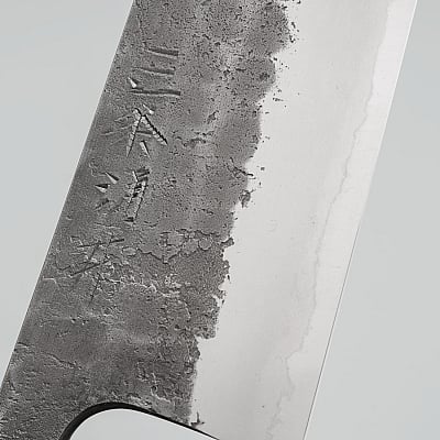 Wakui Shirogami #2 Tsuchime Kurouchi Santoku 16.5 cm