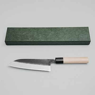Wakui Machi Kurouchi V2 Santoku 16.5 cm