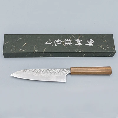 Hatsukokoro Hayabusa VG10 Tsuchime Santoku 18 cm
