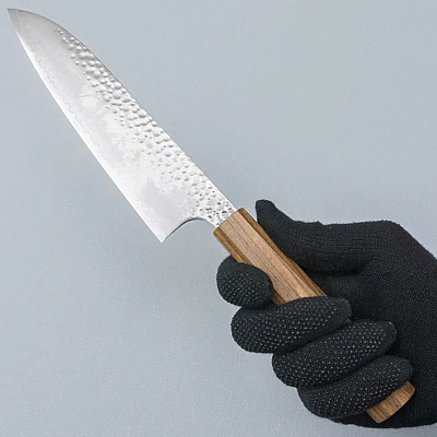 Hatsukokoro Hayabusa VG10 Tsuchime Santoku 18 cm