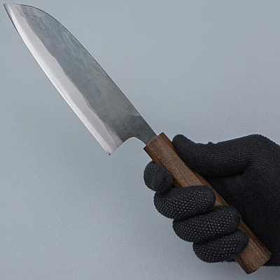 Hatsukokoro Kokugei Aogami Santoku 17 cm