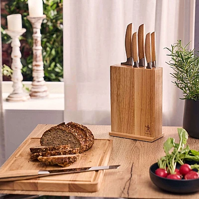 Henckels By Zwilling Pakkahouten Messenblok 7 delig - messenset