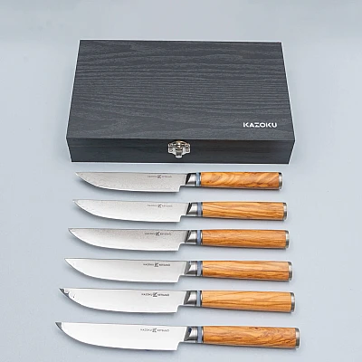 Kazoku Ketsugo Steakmessen set 12 cm (6 Delig)