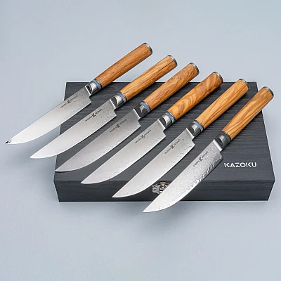 Kazoku Ketsugo Steakmessen set 12 cm (6 Delig)