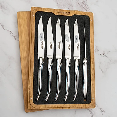 Laguiole en Aubrac Steakmessenset RVS 6 delig