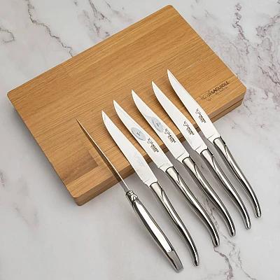 Laguiole en Aubrac Steakmessenset RVS 6 delig