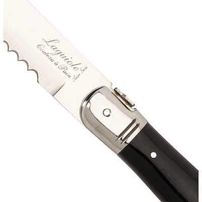 Laguiole Style de Vie Broodmes Zwart 20 cm