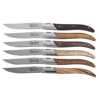 Laguiole Style de Vie Steakmessen Luxury Line Gemengd Hout
