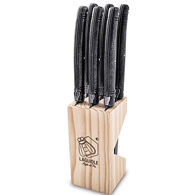 Laguiole Style de Vie Steakmessen Premium Line Stonewash