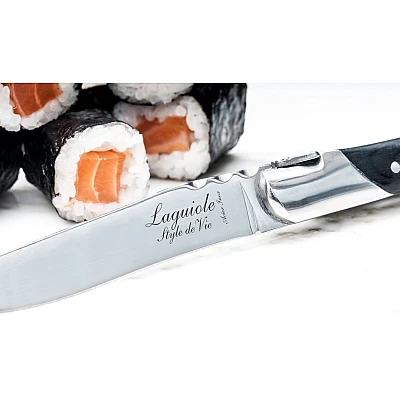 Laguiole Style De Vie Steakmessen En Vorkenset Luxury Line Ebbenhout 