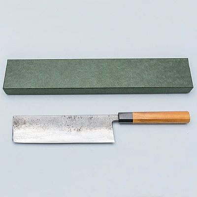Munetoshi Blooming Iron Nashiji Nakiri 21 cm