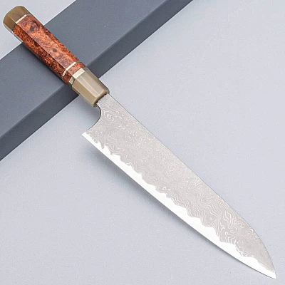 Nigara Aogami Twist Damast Hairline Gyuto 24 cm